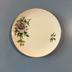 Floral Cream Plate - Melrose - 6 inch